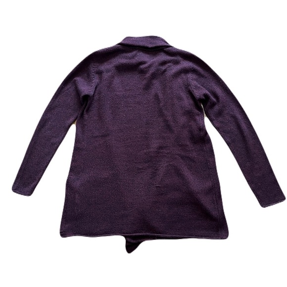 Women’s Harlow maroon knit open cardigan with pockets - size large - Picture 4 of 4